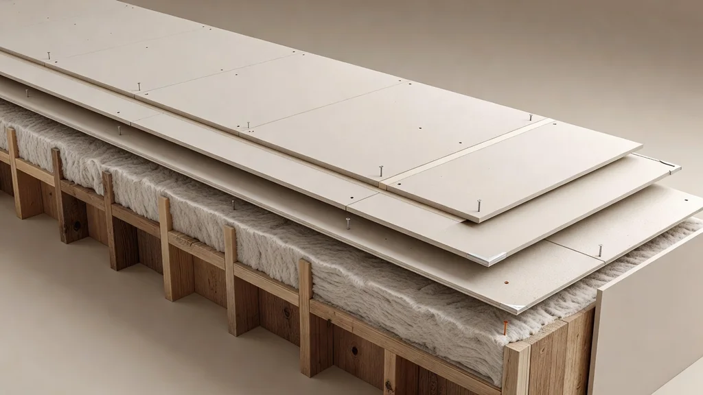 Gypsum panels supported over a framed wall assembly