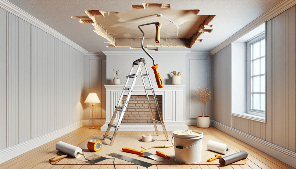 Read more about the article How to Fix Ceiling Drywall: A Step-by-Step Manual