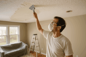 Read more about the article The Risks and Rewards of Removing Popcorn Ceilings