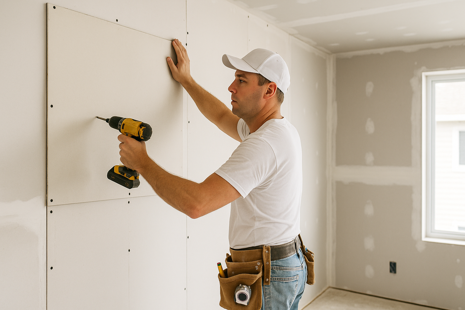 Professional Secrets for Efficient Drywall Hanging 1 You are currently viewing Professional Secrets for Efficient Drywall Hanging